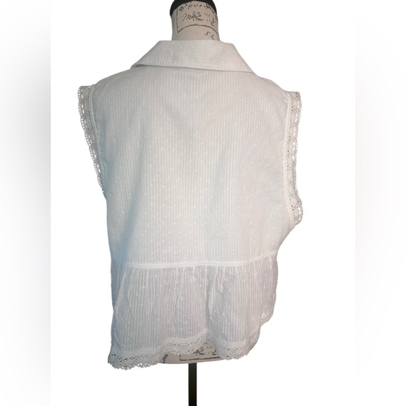 Anthropologie White Lace Blouse - Picture 6 of 10